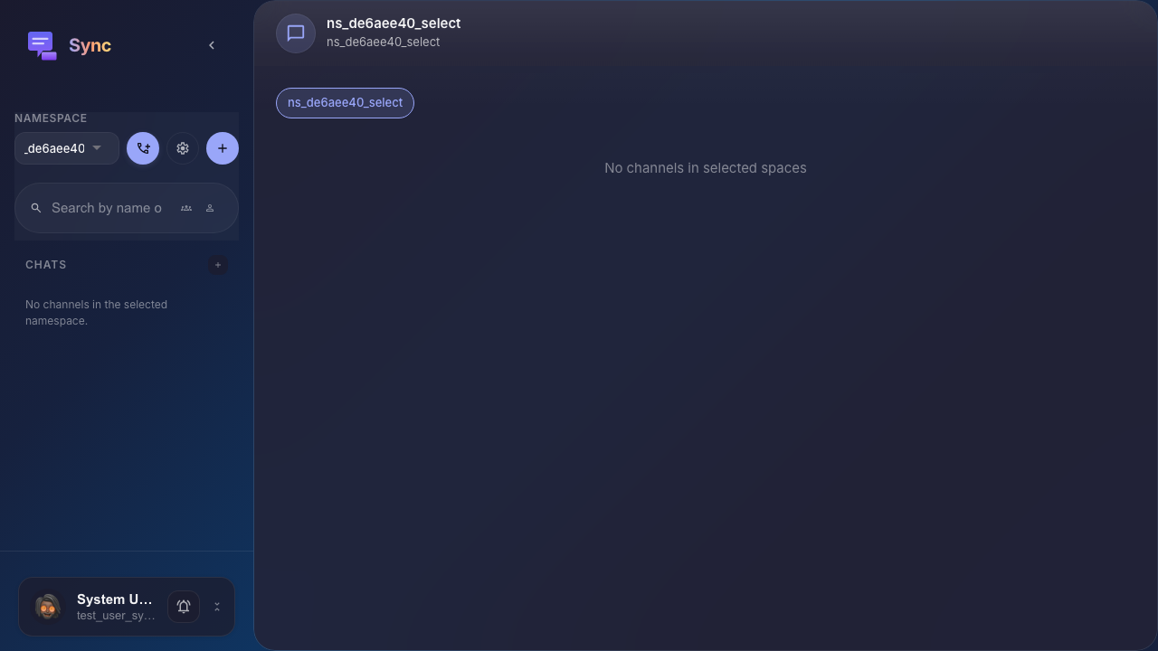 Space is selected in the sidebar