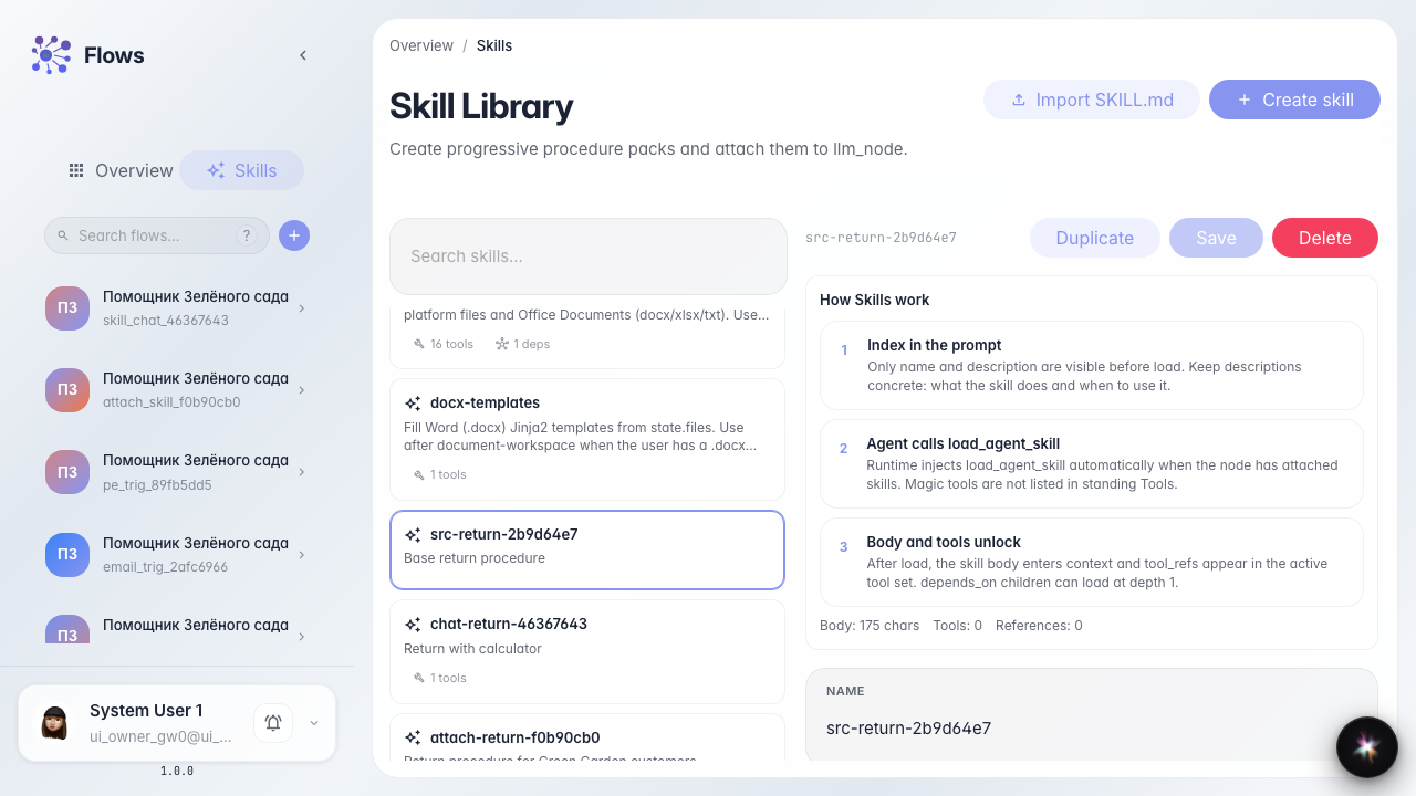 Откройте исходный Skill